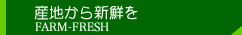 産地から新鮮を